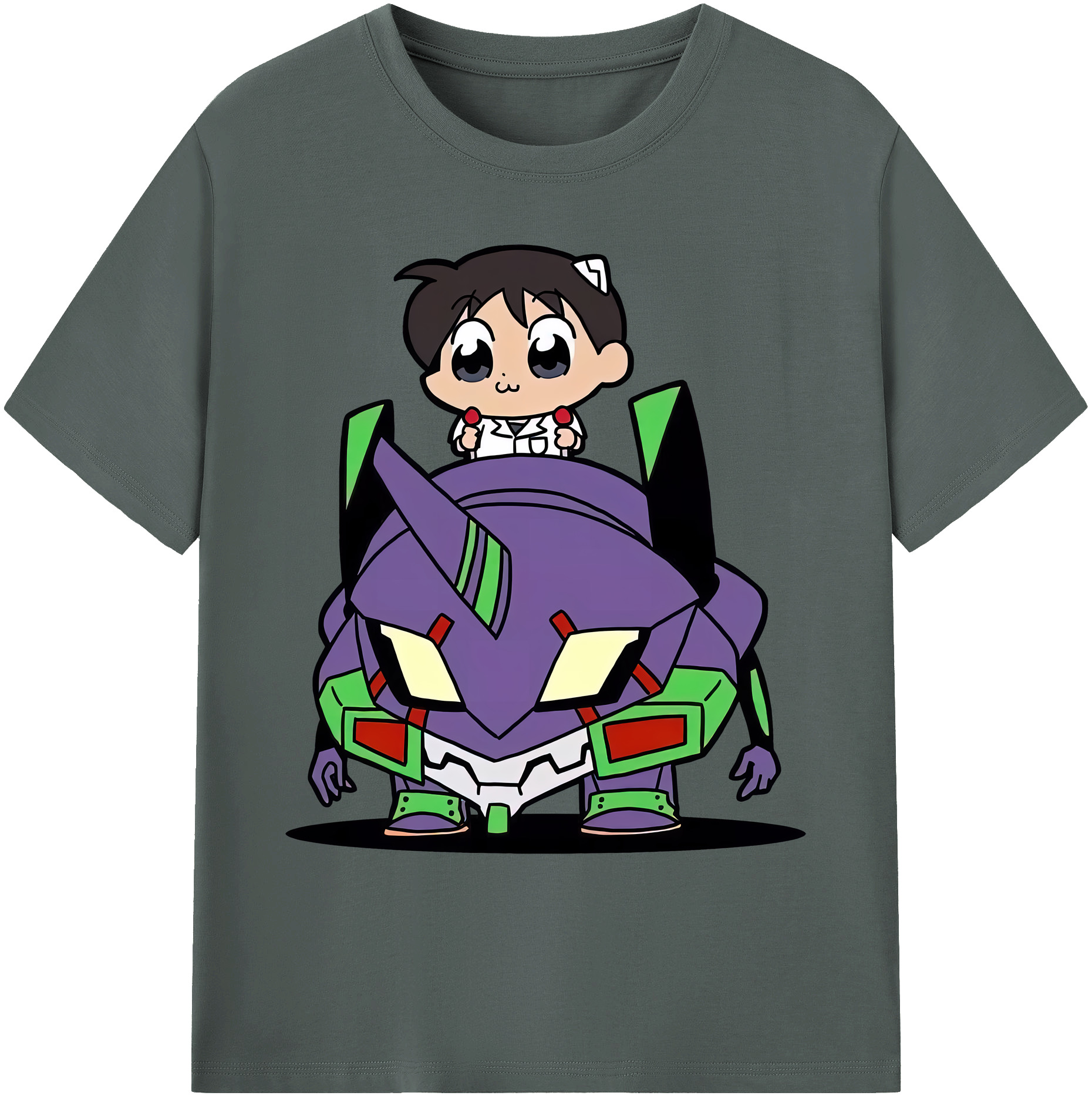 （画像用） EVA 新世紀エヴァンゲリオン 綿100％ メンズ半袖Tシャツ｜肌触りやわらか＆通気性